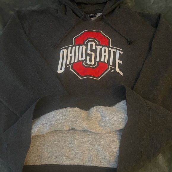 #203 VINTAGE Ohio State buckeyes Scarlet and gray college hoodie - Picture 12 of 13